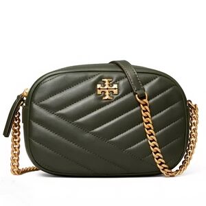 Tory Burch Kiera Camera Bag Military Green Leather